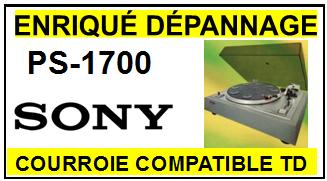 SONY-PS1700 PS-1700-COURROIES-COMPATIBLES