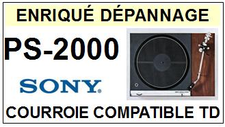 SONY-PS2000 PS-2000-COURROIES-COMPATIBLES