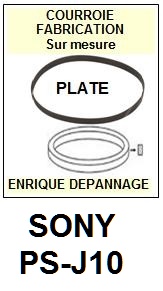 SONY-PSJ10 PS-J10-COURROIES-COMPATIBLES