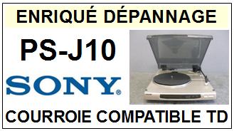 SONY-PSJ10 PS-J10-COURROIES-COMPATIBLES