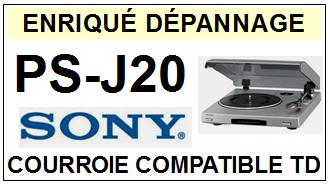 SONY-PSJ20 PS-J20-COURROIES-COMPATIBLES