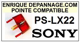 SONY-PSLX22  PS-LX22-POINTES-DE-LECTURE-DIAMANTS-SAPHIRS-COMPATIBLES