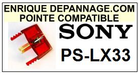 SONY-PSLX33  PS-LX33-POINTES-DE-LECTURE-DIAMANTS-SAPHIRS-COMPATIBLES