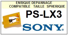 SONY-PSLX3  PS-LX3-POINTES-DE-LECTURE-DIAMANTS-SAPHIRS-COMPATIBLES