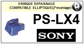 SONY-PSLX4 PS-LX4 (2 MONTAGE)-POINTES-DE-LECTURE-DIAMANTS-SAPHIRS-COMPATIBLES