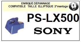 SONY-PSLX500 PS-LX500 (2MONTAGE)-POINTES-DE-LECTURE-DIAMANTS-SAPHIRS-COMPATIBLES