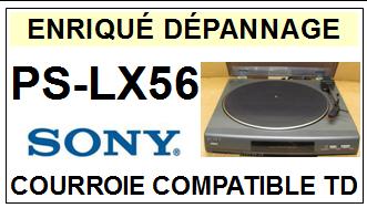 SONY-PSLX56 PS-LX56-COURROIES-COMPATIBLES