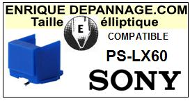 SONY-PSLX60 PS-LX60-POINTES-DE-LECTURE-DIAMANTS-SAPHIRS-COMPATIBLES