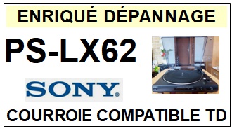 SONY-PSLX62 PS-LX62-COURROIES-ET-KITS-COURROIES-COMPATIBLES