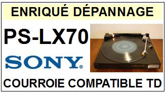 SONY-PSLX70 PS-LX70-COURROIES-COMPATIBLES