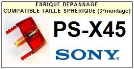 SONY-PSX45..  PS-X45 (3MONTAGE)-POINTES-DE-LECTURE-DIAMANTS-SAPHIRS-COMPATIBLES