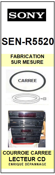 SONY-SENR5520 SEN-R5520-COURROIES-COMPATIBLES