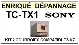 SONY-TCTX1 TC-TX1-COURROIES-COMPATIBLES