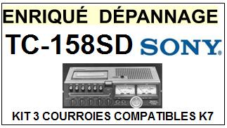 SONY-TC158SD TC-158SD-COURROIES-ET-KITS-COURROIES-COMPATIBLES