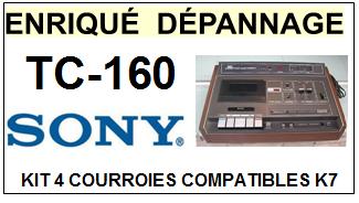 SONY-TC160 TC-160-COURROIES-COMPATIBLES