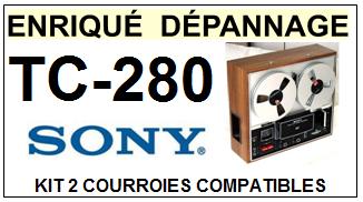 SONY-TC280 TC-280-COURROIES-COMPATIBLES