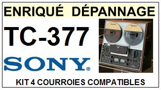 SONY-TC377 TC-377-COURROIES-COMPATIBLES