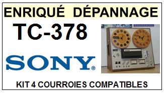 SONY-TC378 TC-378-COURROIES-COMPATIBLES