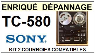 SONY-TC580 TC-580-COURROIES-COMPATIBLES