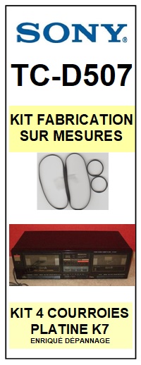 SONY-TCD507 TC-D507-COURROIES-ET-KITS-COURROIES-COMPATIBLES