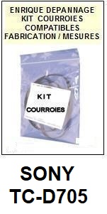 SONY-TCD705 TC-D705-COURROIES-ET-KITS-COURROIES-COMPATIBLES