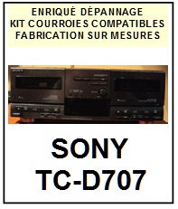 SONY-TCD707 TC-D707-COURROIES-COMPATIBLES