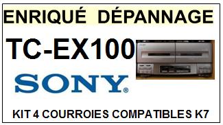 SONY-TCEX100 TC-EX100-COURROIES-COMPATIBLES