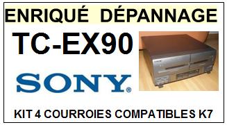 SONY-TCEX90 TC-EX90-COURROIES-COMPATIBLES