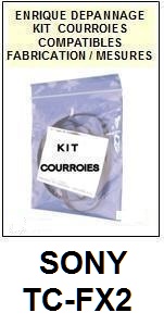 SONY-TCFX2 TC-FX2-COURROIES-ET-KITS-COURROIES-COMPATIBLES