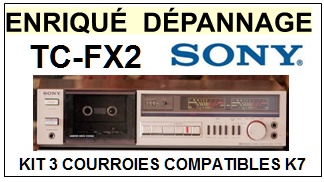 SONY-TCFX2 TC-FX2-COURROIES-COMPATIBLES