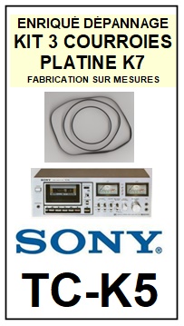 SONY-TCK5 TC-K5-COURROIES-COMPATIBLES