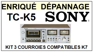 SONY-TCK5 TC-K5-COURROIES-COMPATIBLES