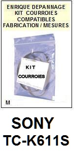 SONY-TCK611S TC-K611S-COURROIES-ET-KITS-COURROIES-COMPATIBLES