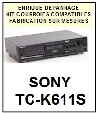 SONY-TCK611S TC-K611S-COURROIES-COMPATIBLES