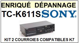 SONY-TCK611S TC-K611S-COURROIES-COMPATIBLES