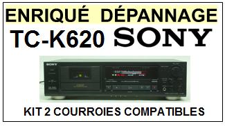 SONY-TCK620 TC-K620-COURROIES-COMPATIBLES