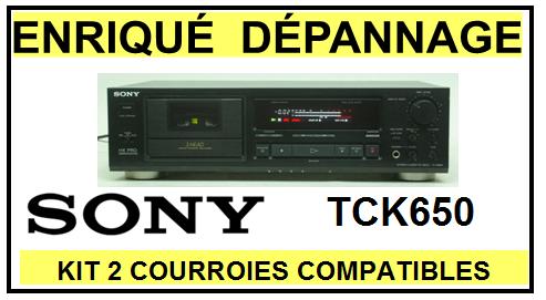 SONY-TCK650-COURROIES-COMPATIBLES