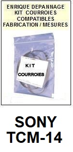 SONY-TCM14 TCM-14-COURROIES-ET-KITS-COURROIES-COMPATIBLES