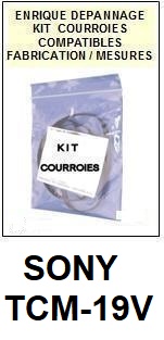 SONY-TCM19V TCM-19V-COURROIES-ET-KITS-COURROIES-COMPATIBLES