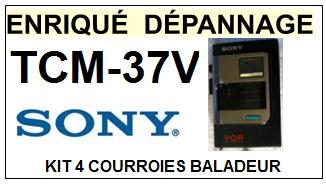 SONY-TCM37V TCM-37V-COURROIES-COMPATIBLES