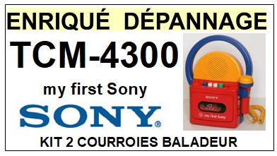 SONY-TCM4300 TCM-4300-COURROIES-ET-KITS-COURROIES-COMPATIBLES