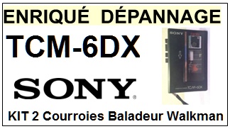 SONY-TCM6DX TCM-6DX-COURROIES-COMPATIBLES