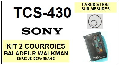 SONY-TCS430 TCS-430-COURROIES-COMPATIBLES