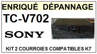 SONY-TCV702 TC-V702-COURROIES-COMPATIBLES