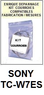 SONY-TCW7ES TC-W7ES-COURROIES-ET-KITS-COURROIES-COMPATIBLES