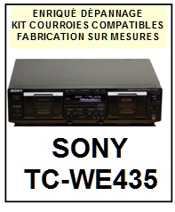 SONY-TCWE435 TC-WE435-COURROIES-COMPATIBLES