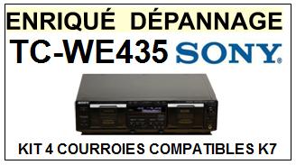 SONY-TCWE435 TC-WE435-COURROIES-COMPATIBLES