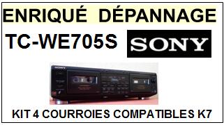 SONY-TCWE705S TC-WE705S-COURROIES-COMPATIBLES