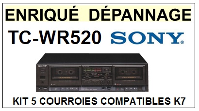 SONY-TCWR520 TC-WR520-COURROIES-COMPATIBLES