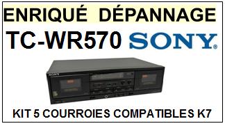 SONY-TCWR570 TC-WR570-COURROIES-COMPATIBLES